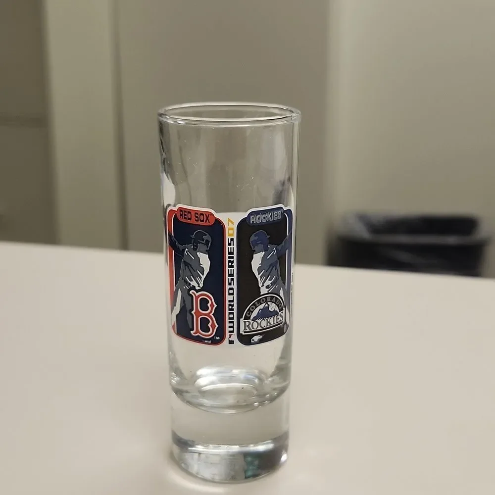 World Series 2007 Boston Red Sox Colorado Rookies Shot Glass